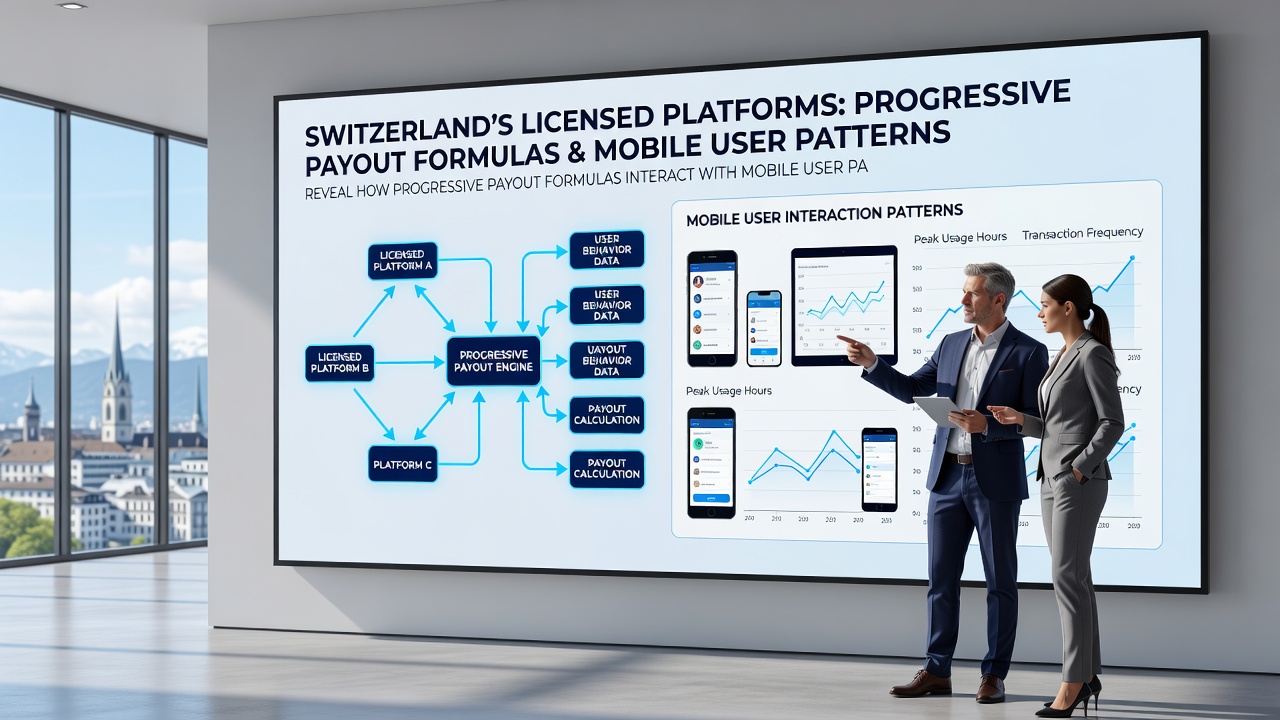 Data visualization of mobile session timings correlated with progressive pool increments under Swiss regulatory constraints